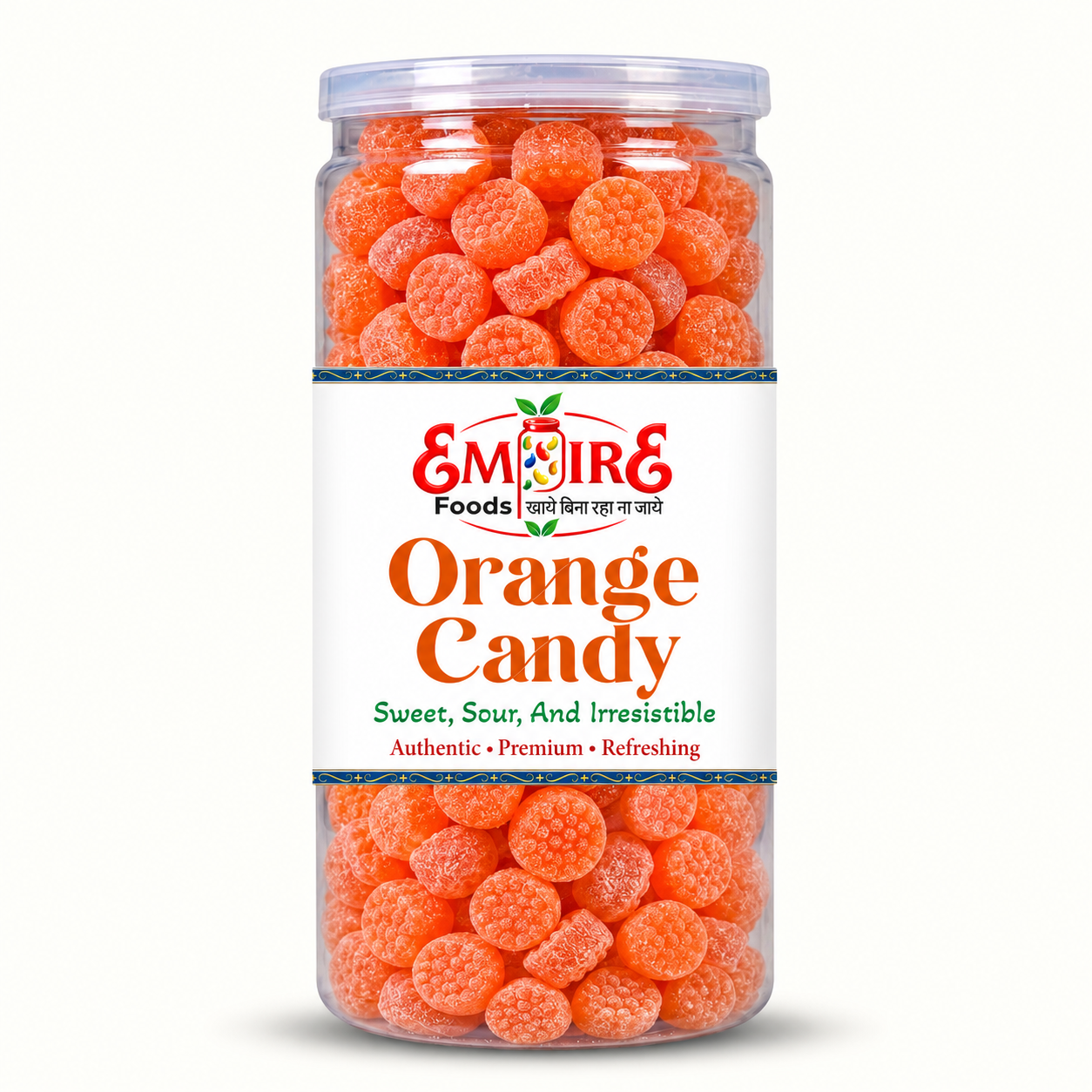 Orange Candy Jar Product Mockup Orange Candy - Image 1
